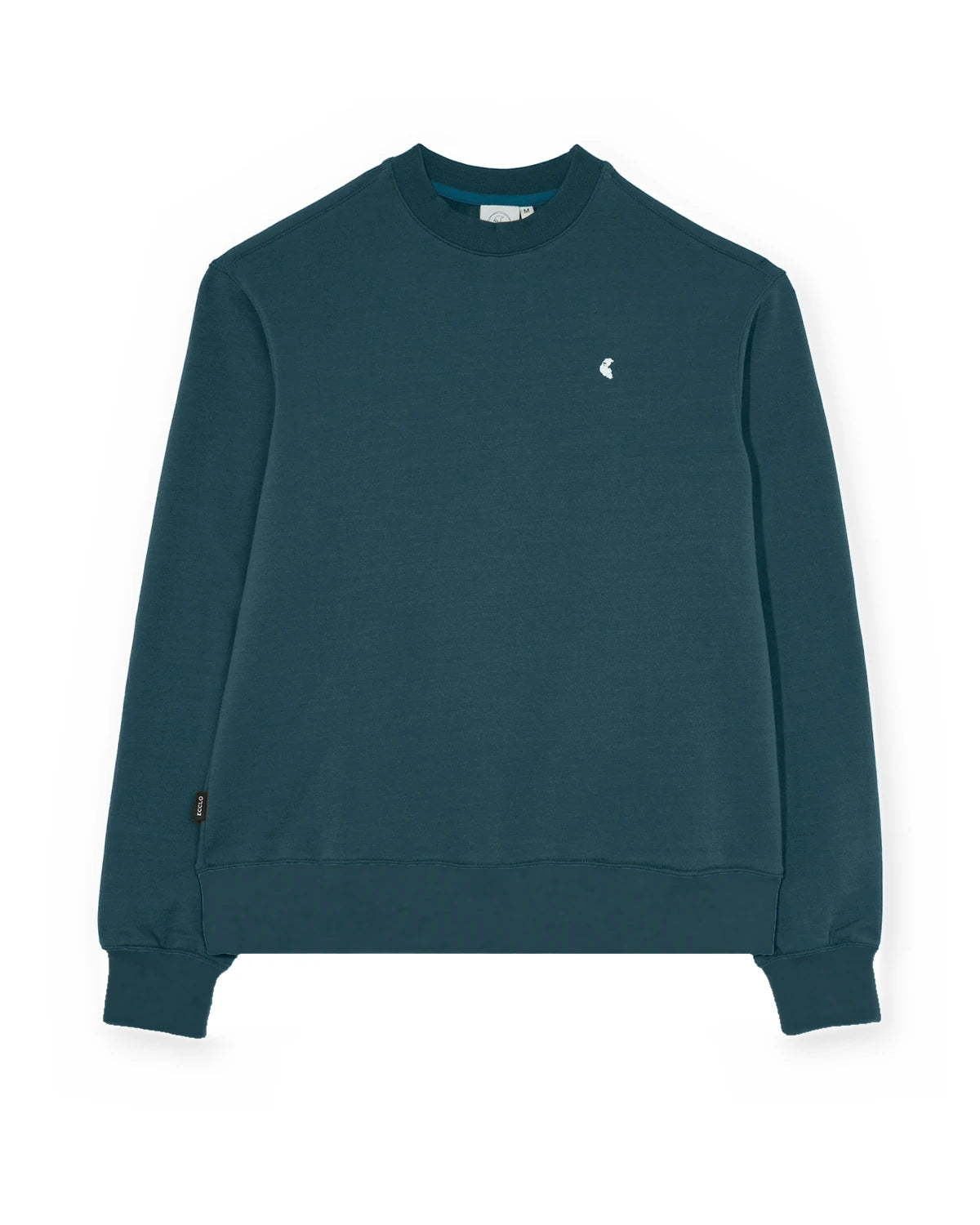 Sweat col rond vert Cold Forest homme, molleton recyclé, made in France – photo 1