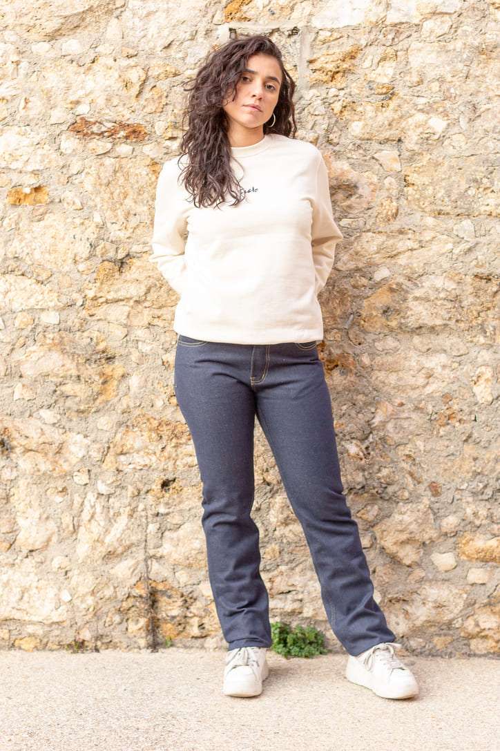 Jean droit femme