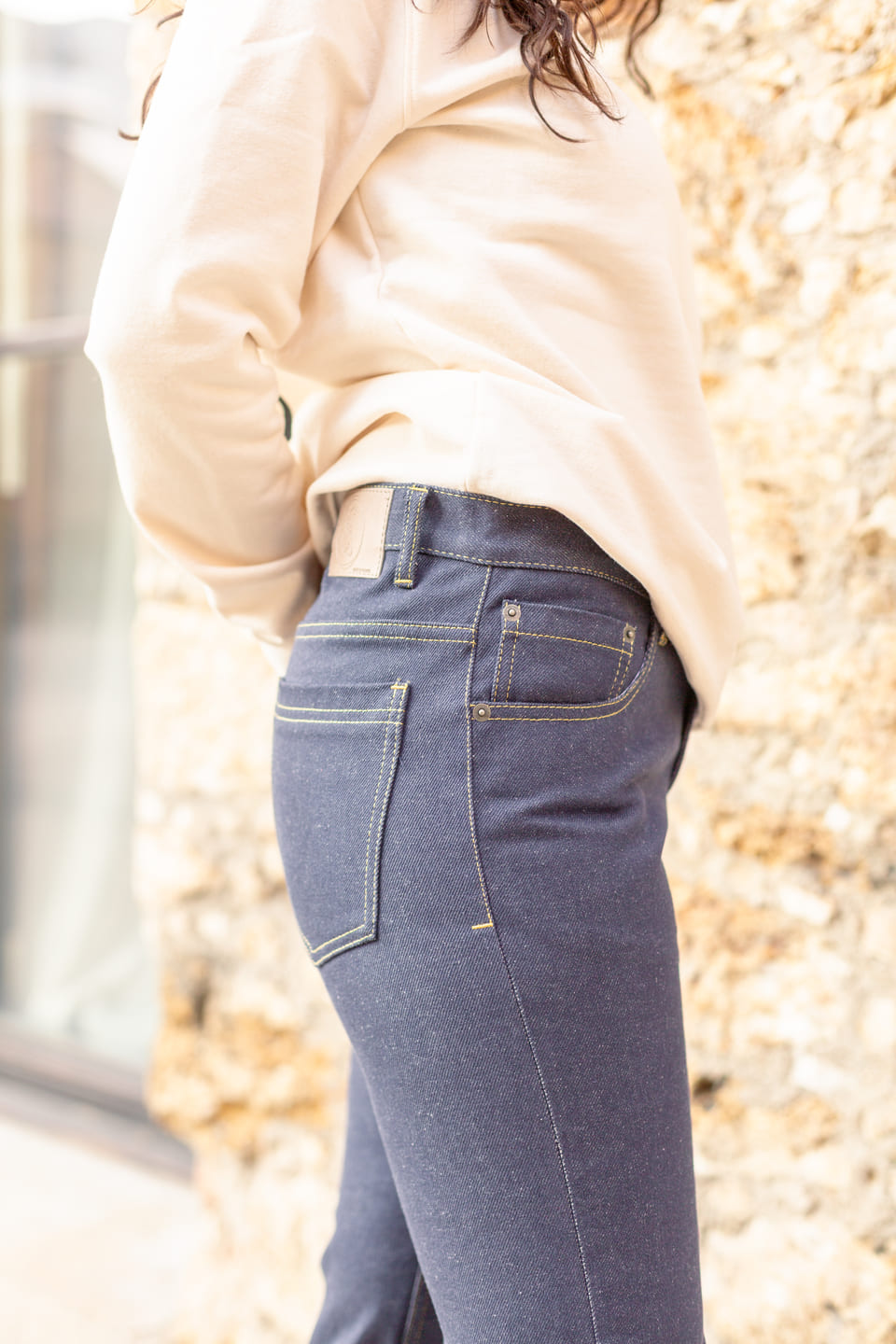 Jean droit femme