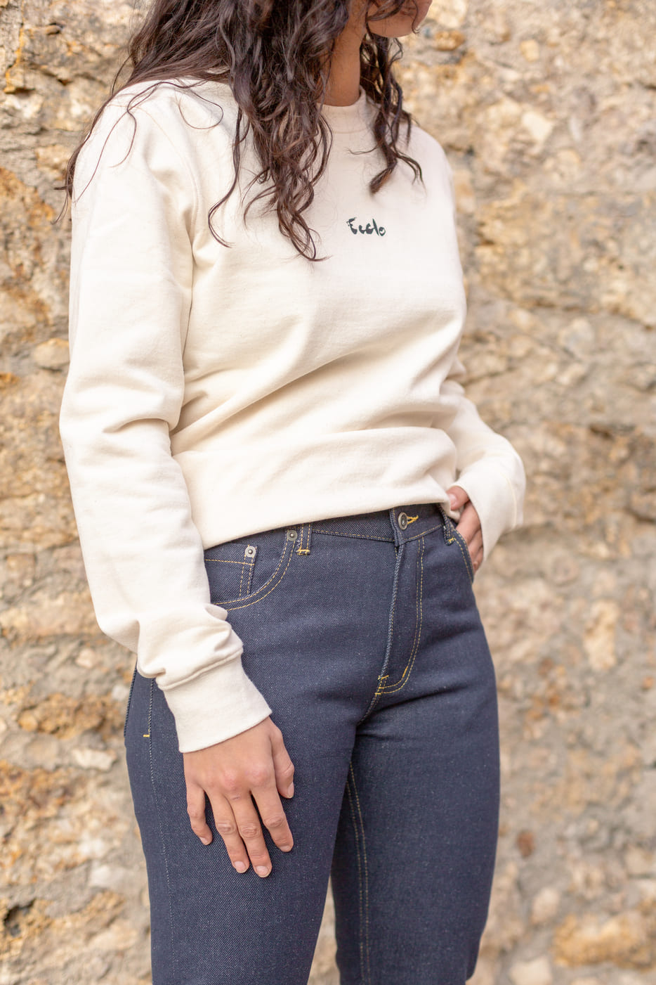 Jean droit femme