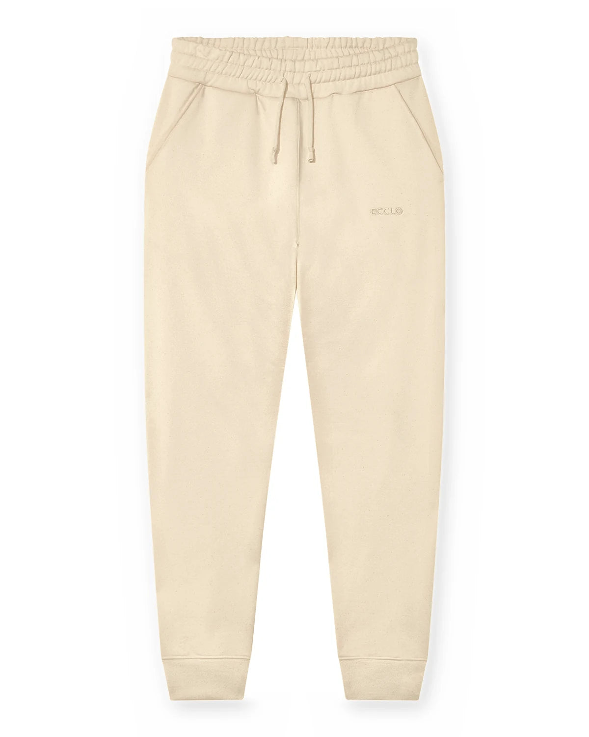 Jogging crème homme en molleton recyclé, made in France – photo 1