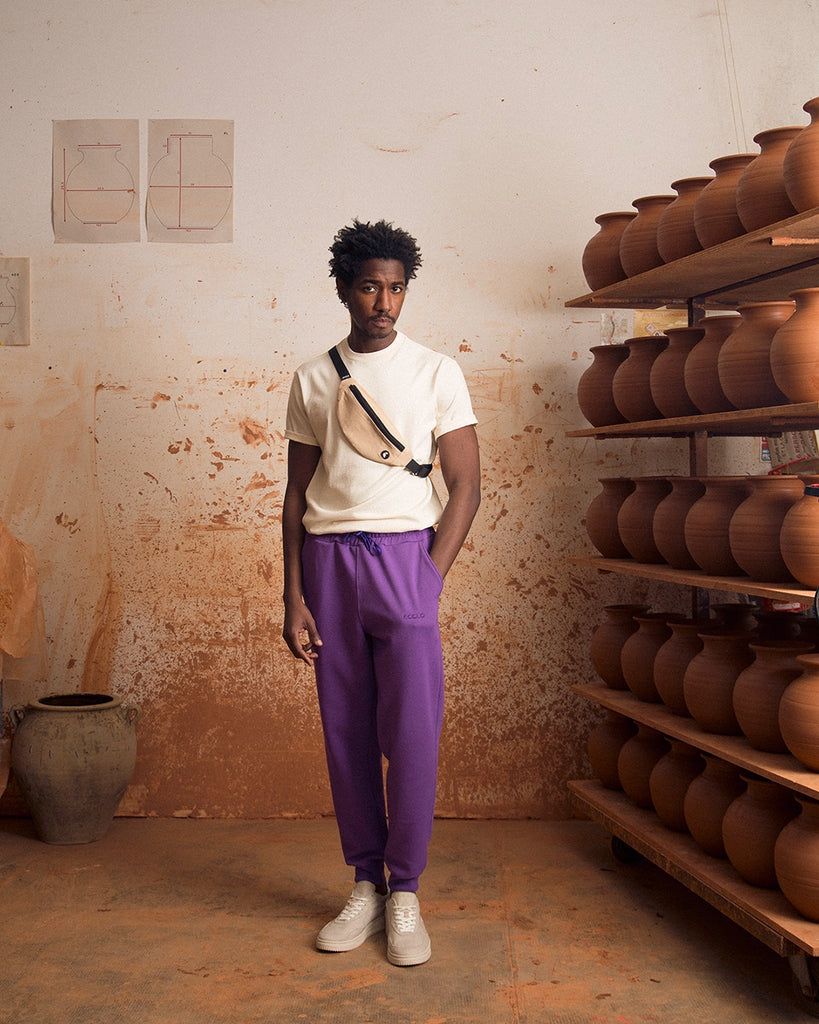 Jogging Violet Ecclo Recycle Made in France Durable edition limitee ECCLO