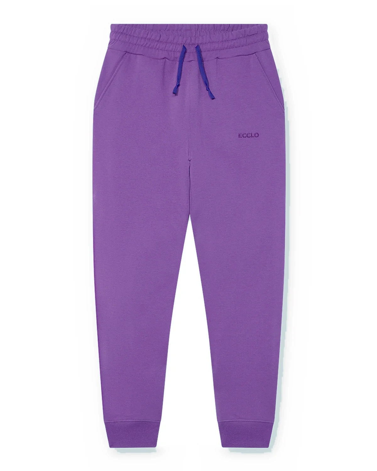 Jogging violet homme en molleton recyclé, made in France – photo 1