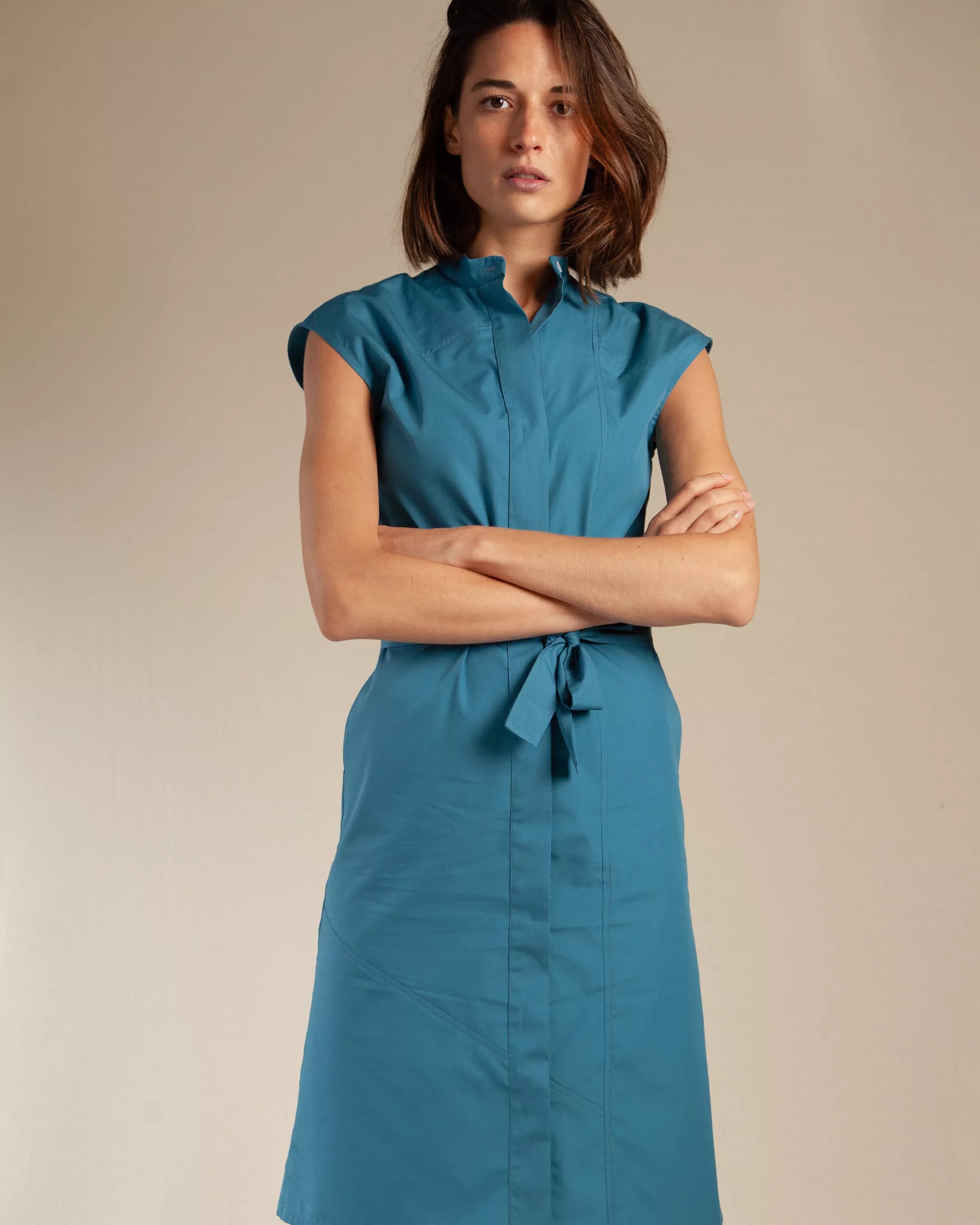 Robe Combattante turquoise