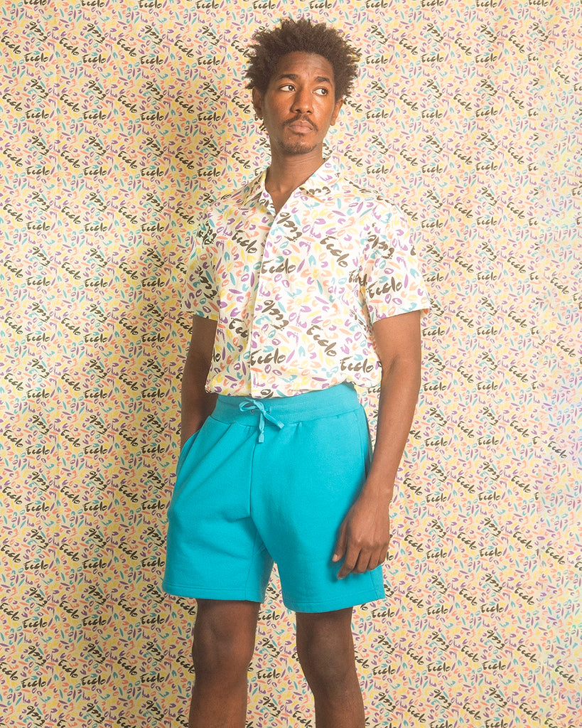 Short Turquoise Ecclo Recycle Made in France Durable edition limitee ECCLO