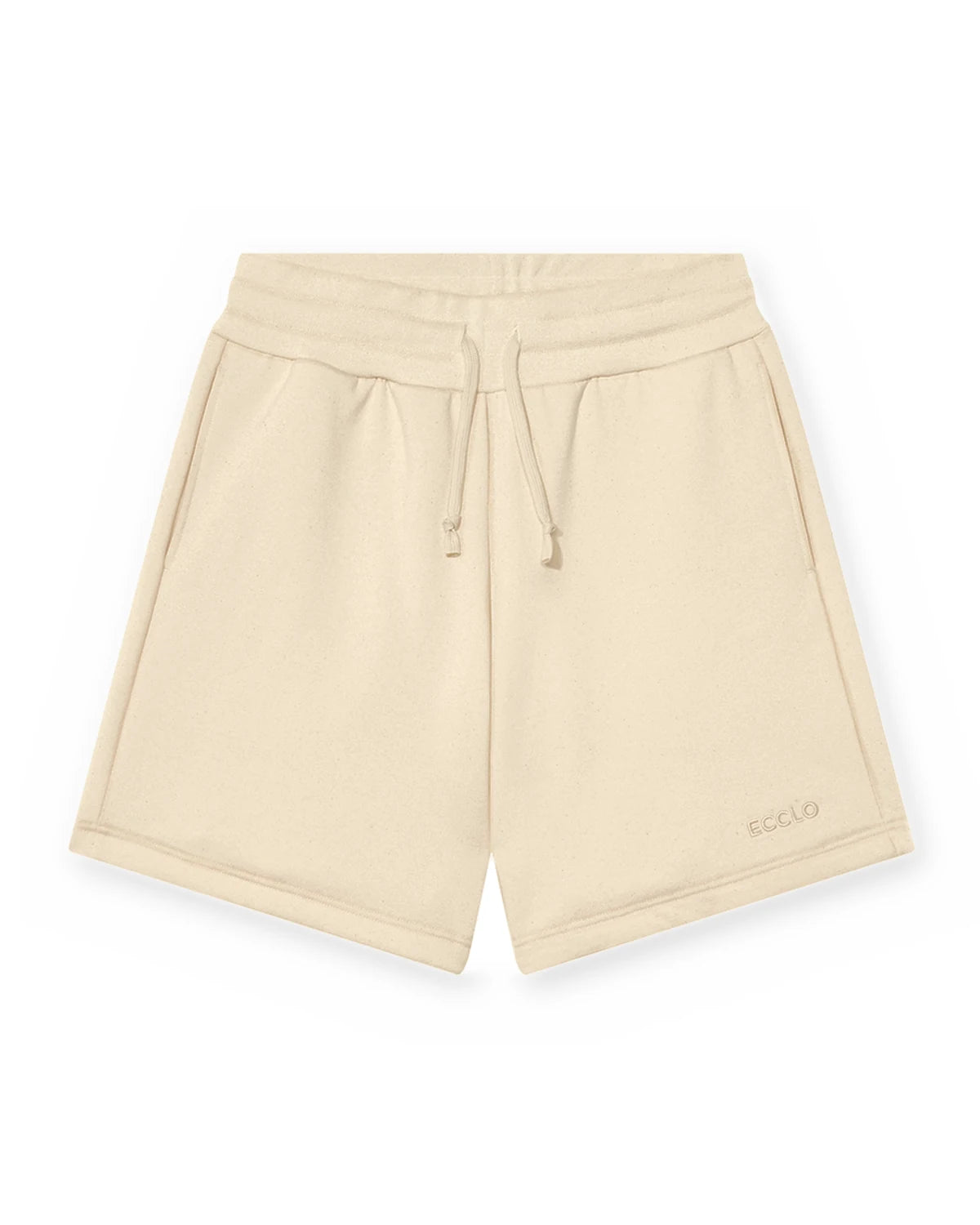 Short crème homme en molleton recyclé, made in France – photo 1