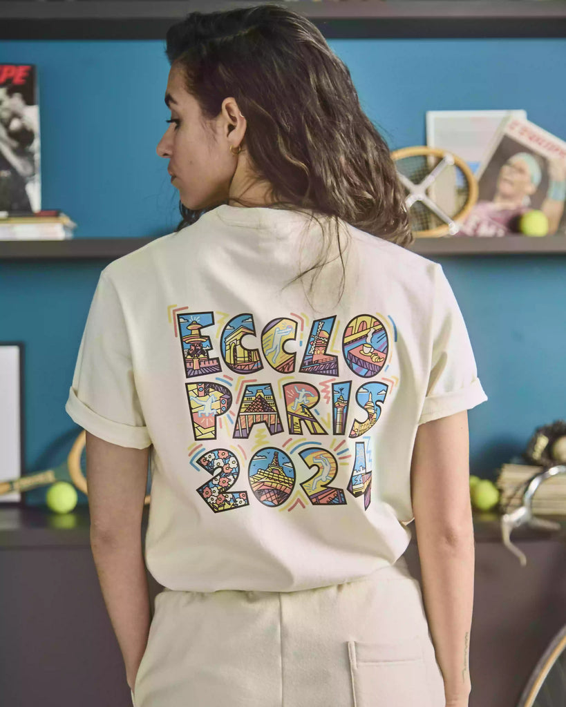 T-shirt Ecclo Paris 2024 Crème