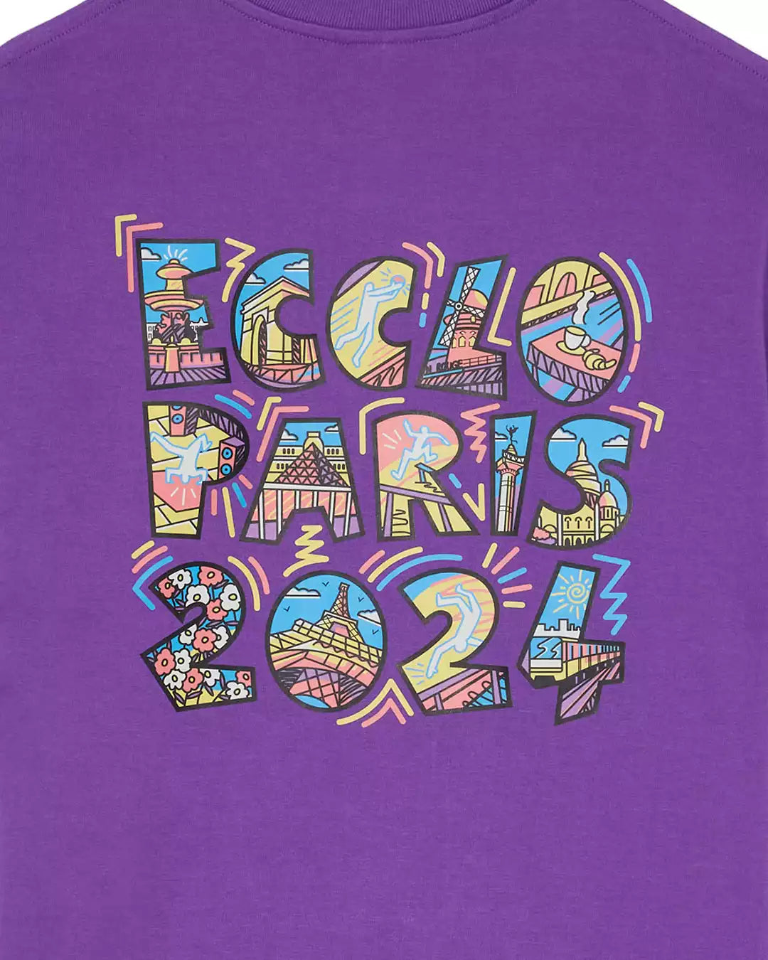 T-shirt Violet Sports